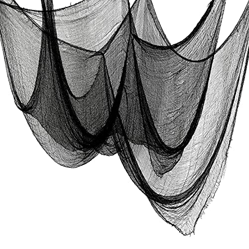 Cyantor Halloween Gruseliges Tuch schwarz 203 x 102 cm – Halloween-Dekorationen – gruselige gruselige Halloween-Dekorationen für drinnen und draußen Cyantor Halloween Gruseliges Tuch schwarz 203 x 102 cm – Halloween-Dekorationen – gruselige gruselige Halloween-Dekorationen für drinnen und draußen von Cyantor