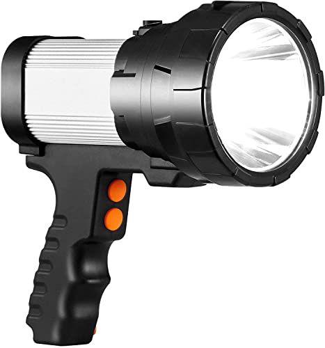 Cybbo LED Taschenlampe Aufladbar Extrem Hell 15000 Lumen Wasserdicht 6 Modi und 10000mAh Lange Arbeitzeit mit COB Arbeitsleuchte, Handlampen Taschenlampen für Geschenk, Angeln, Wandern von Cybbo