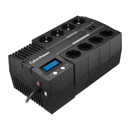 CyberPower Systems BR1200ELCD Line-Interactive USV 1200VA/720W GreenPower Energy Saving Technologie LCD USB 4+4 Schukoausgang CyberPower Systems BR1200ELCD Line-Interactive USV 1200VA/720W GreenPower Energy Saving Technologie LCD USB 4+4 Schukoausgang von CyberPower