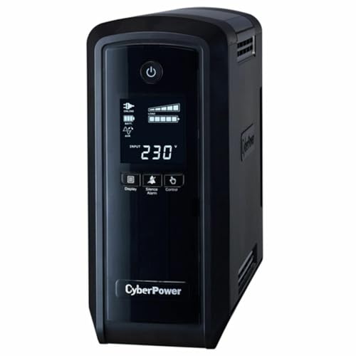 CyberPower Systems USV CP 900EPFCLCD, CP900EPFCLCD-UK, schwarz, 900VA/540W CyberPower Systems USV CP 900EPFCLCD, CP900EPFCLCD-UK, schwarz, 900VA/540W von CyberPower