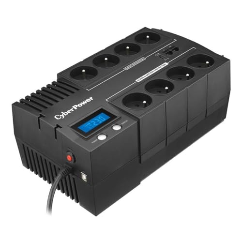 CYBERPOWER BR700ELCD Line-Interactive USV 700VA/390W GreenPower Energy Saving Technologie LCD USB 4+4 Schukoausgang BE700G-GR von CyberPower