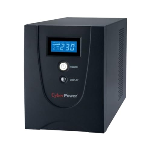 CyberPower Systems Value2200EILCD 2200VA/1320W Green Power USB LCD 24M Garantie VorabAustauschservice dt.Software dt.Support, schwarz von CyberPower