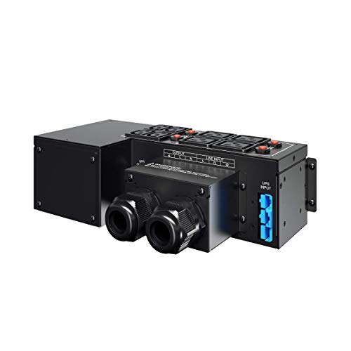 CyberPower MBP60AHVIEC82U Wartungs-Bypass PDU für Online-Rackmount Serie, 4 IEC C13 + 4 IEC C19 + 1 Hardwire Terminal Block, 2U Rackmount von CyberPower
