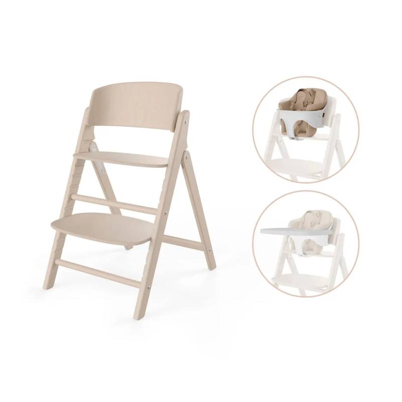 B-Ware Cybex Treppenhochstuhl Hochstuhl Click & Fold 3 In 1 All Natural Beige Baby Set von Cybex