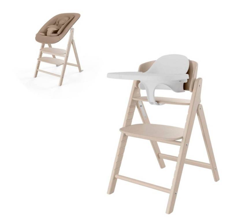 Cybex Hochstuhl Cybex Click & Fold 4-in-1 Hochstuhl (inkl. Bouncer, Babyset u. Tablet) von Cybex