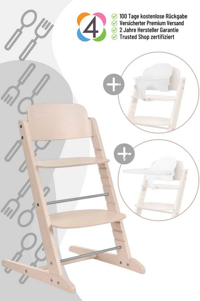 Cybex Hochstuhl Cybex Iris 3-in-1 Hochstuhl mit Baby Set und Tablett von Cybex