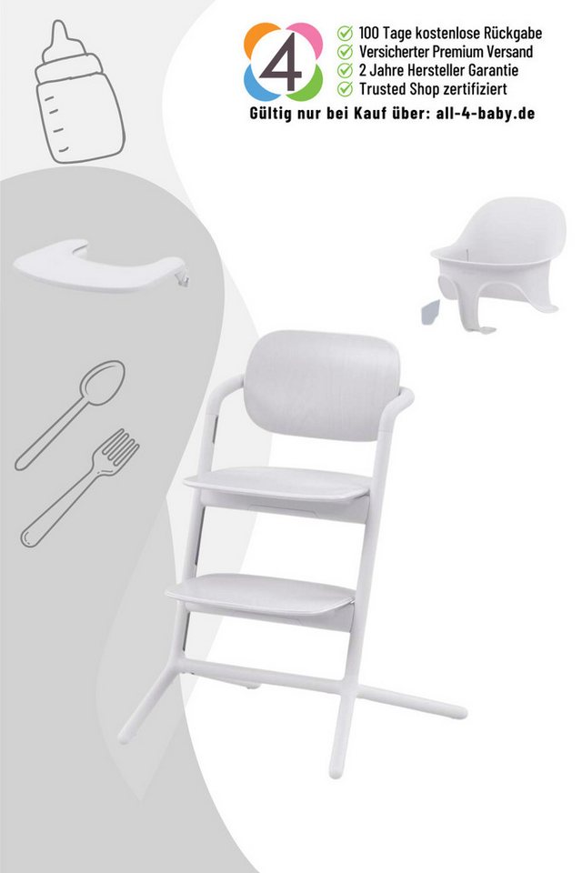 Cybex Hochstuhl Cybex Lemo 2.0 3in1 Hochstuhl Set mit Babyset von Cybex
