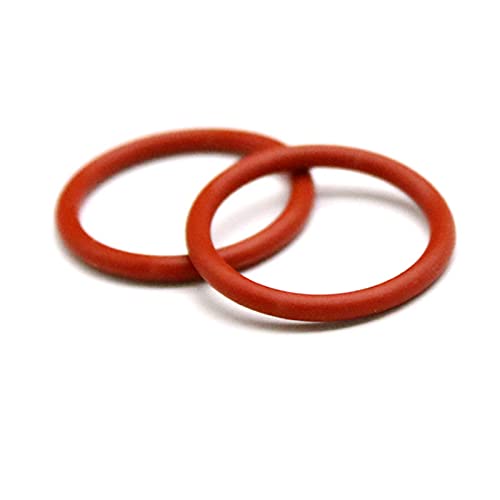 50pcs O-Ring-Dichtung Dichtung Stärke 5mm Od 18-45mm Insulated Wasserdicht Washer, rot, Od 45mm, 5mm von Cycat
