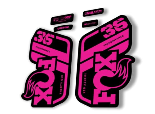 Gabel Ersatz Aufkleber kompatibel für Fox 36 2021 Performance Series Pink (glänzend) von CycleShop
