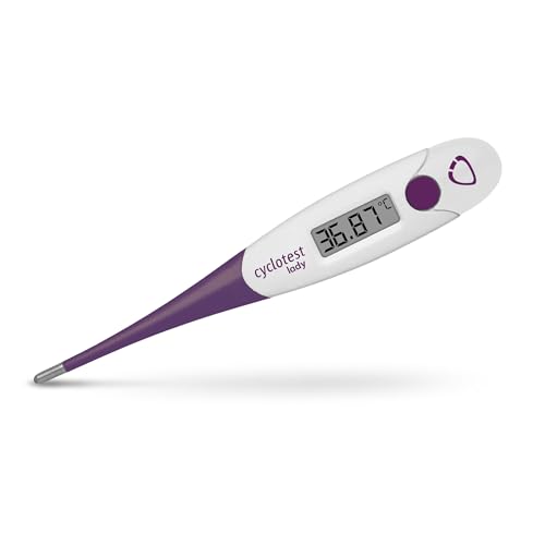 Cyclotest LADY Doppeldezimalthermometer Basalthermometer, präzise Temperaturmessung, komfortable und flexible Sonde, inklusive Etui, Aufbewahrungstasche und Zyklus-Trackingblatt Cyclotest LADY Doppeldezimalthermometer Basalthermometer, präzise Temperaturmessung, komfortable und flexible Sonde, inklusive Etui, Aufbewahrungstasche und Zyklus-Trackingblatt von Cyclotest