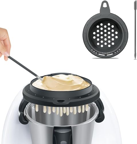 Kompatibel mit Thermomix Tm6 Zubehör Spätzlesieb, Spätzleaufsatz für Vorwerk Thermomix Zubehör mit Silikon Schaber, Spätzlesieb für Küchenmaschine Schnell Zubereitete Spätzle Spätzlepresse von Cyeehxin