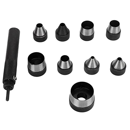 9 Größen hohl Punch Set Stille Arbeit Leichtes tragbares wiederverwendbares Edelstahl Hollow Punch Tool Leder Kit für Lederhandwerk Dichtungsloch 9 Größen hohl Punch Set Stille Arbeit Leichtes tragbares wiederverwendbares Edelstahl Hollow Punch Tool Leder Kit für Lederhandwerk Dichtungsloch von Cygmophing