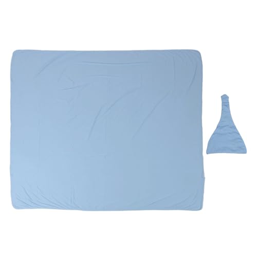 Cygmophing Baby Swaddle Decke und Hut bequemer gemütlicher Wickel für neugeborene hautfreundliche Empfangsdecke (Blau) von Cygmophing