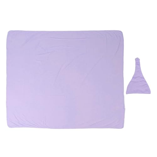 Cygmophing Baby Swaddle Decke und Hut bequemer gemütlicher Wickel für neugeborene hautfreundliche Empfangsdecke (Lila) von Cygmophing