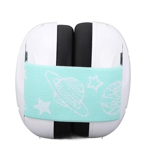 Cygmophing Babyschützer Hörschutz verstellbarer Band tragbarer Geräuschabstündungskopfhörer für Kleinkinder Reisekonzerte (Weiß) von Cygmophing