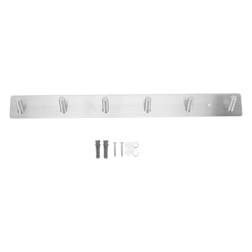Cygmophing Edelstahl -Stahl -Haken -Rack -Wandhalterung 6 Haken Starke Tragetuchschiene Badezimmer Schlafzimmer Cygmophing Edelstahl -Stahl -Haken -Rack -Wandhalterung 6 Haken Starke Tragetuchschiene Badezimmer Schlafzimmer von Cygmophing