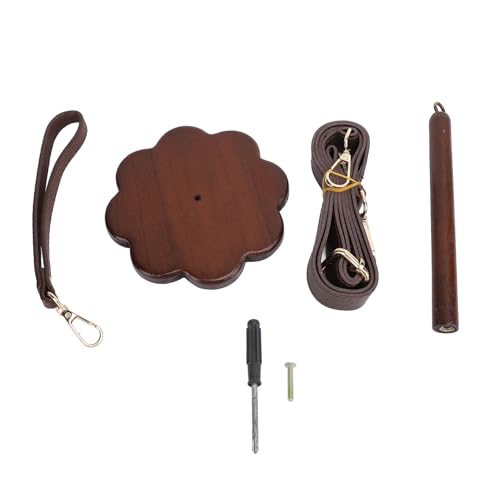 Handgelenks garn halter Tragbares Walnuss holz Spinner Leichtes Kompaktes Minder Stricken Crocheting Cross body Strap von Cygmophing