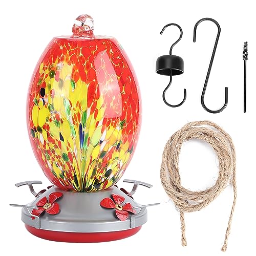 Kolibris Wasserzufuhr Bunte Malerei Glas Vogel fütterung Werkzeug für Garten Hof (Q1) von Cygmophing