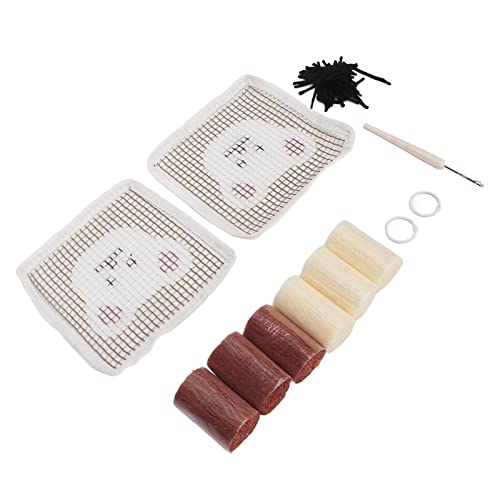 Latch Hook Kit Schöne Bear Cup Coaster DIY Set Home Dekoration Handwerk für Winterwärme Haushalt Latch Hook Kit Schöne Bear Cup Coaster DIY Set Home Dekoration Handwerk für Winterwärme Haushalt von Cygmophing