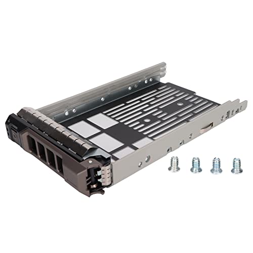 Cyllde 3,5 Zoll Festplattenfach mit 4 Schrauben, Universeller 3,5 Zoll SAS SATa Server Festplattenfach aus Metall, Robust und Langlebig für R730 R820 R920 von Cyllde