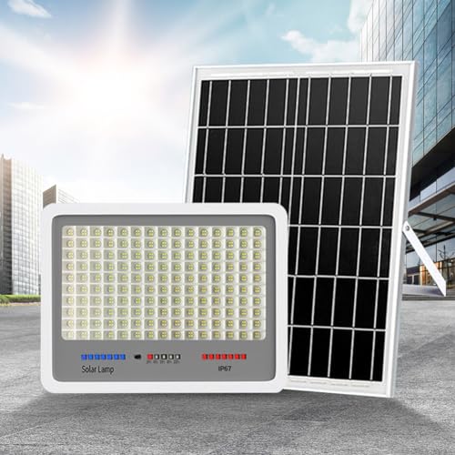 Cymwer 800 W 600 LED-Außen-Solarleuchte, IP67 wasserdichte Solar-Bewegungsmelderleuchte mit ferngesteuerter Solar-Wandleuchte, geeignet for Gärten, Innenhöfe, Durchgänge von Cymwer