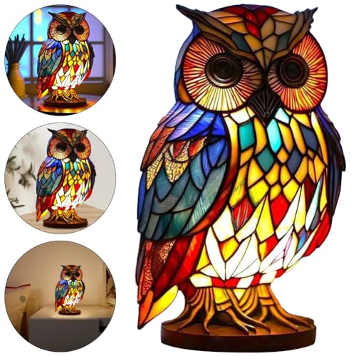 Cymwer Buntglas-Pflanzen-Tischlampe, Retro-Tier-Nachtlicht for Heimdekoration, LED-Harz-Tier-Nachtlicht, geeignet for Schlafzimmer-Dekoration, Geschenk for Tierliebhaber Cymwer Buntglas-Pflanzen-Tischlampe, Retro-Tier-Nachtlicht for Heimdekoration, LED-Harz-Tier-Nachtlicht, geeignet for Schlafzimmer-Dekoration, Geschenk for Tierliebhaber von Cymwer