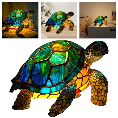 Cymwer Buntglas-Pflanzen-Tischlampe, Retro-Tier-Nachtlicht for Heimdekoration, LED-Harz-Tier-Nachtlicht, geeignet for Schlafzimmer-Dekoration, Geschenk for Tierliebhaber Cymwer Buntglas-Pflanzen-Tischlampe, Retro-Tier-Nachtlicht for Heimdekoration, LED-Harz-Tier-Nachtlicht, geeignet for Schlafzimmer-Dekoration, Geschenk for Tierliebhaber von Cymwer
