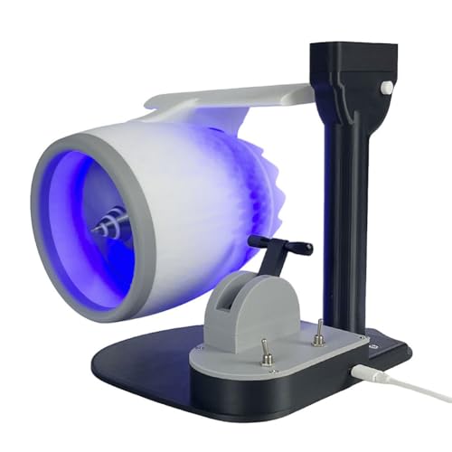 Cymwer Creative Desktop Turbofan Light, Jet Engine Model Kit mit Befeugung, Turbo -Desktop -Lüfter mit 3D -gedruckter Exquisite for Home Office von Cymwer