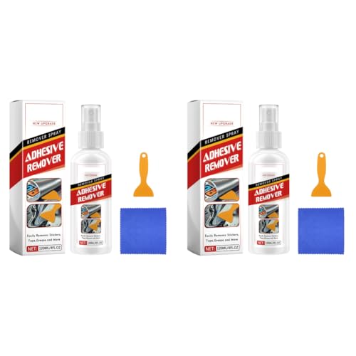 Cymwer-Klebstoffentferner mit Plastikschaber, Oberflächenkleberentferner, Aufkleberentfernung for Klebstoff und Autoaufkleber 2Set 2Set Cymwer-Klebstoffentferner mit Plastikschaber, Oberflächenkleberentferner, Aufkleberentfernung for Klebstoff und Autoaufkleber 2Set 2Set von Cymwer