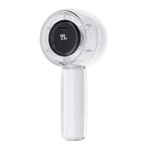 Cymwer LED -Handheld -Turbo -Lüfter, USB wiederaufladbare tragbare Turbo -Lüfter -Digitale MINI PERSONAL FAN for Outdoor Travel von Cymwer