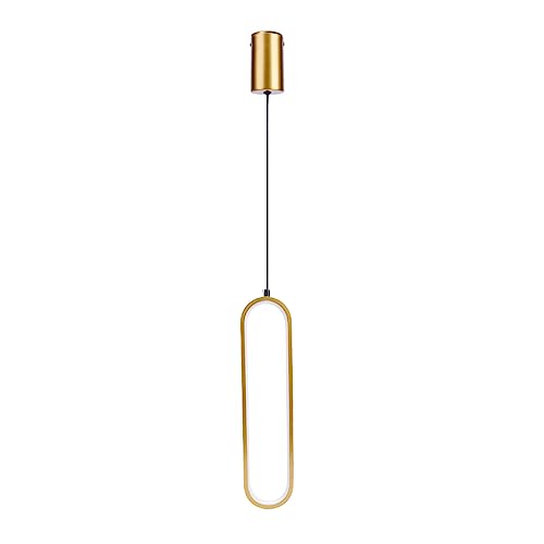 Cymwer Minimalistische Pendelleuchte, nordisches Schlafzimmer, Nachttisch, Zuhause, Kronleuchter, Hängeleuchten (Gold, dreifarbig) von Cymwer