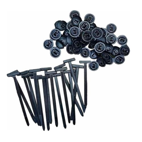 Cymwer Multifunktionales Kabelbindungsschnalle Fixierung Motor Bodplatte Kotflügelkotflügel (20pcs) von Cymwer