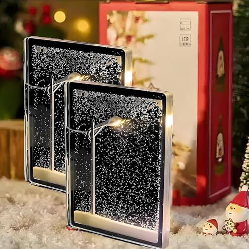 Cymwer Schneelampe, SnowyLamp Nachtlicht, weihnachtlich verschneite Straßenlaterne, Schneeflockenlampe, DIY verschneite Nacht fließendes Nachtlicht for Weihnachten Desktop Dekor Cymwer Schneelampe, SnowyLamp Nachtlicht, weihnachtlich verschneite Straßenlaterne, Schneeflockenlampe, DIY verschneite Nacht fließendes Nachtlicht for Weihnachten Desktop Dekor von Cymwer