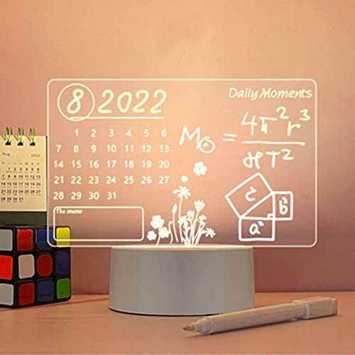 Message Board Lampe mit Stiften, Kreatives LED Nachtlicht Notizbrett, LED Atmosphäre Nachtlicht USB Acryl DIY Nachricht Board Licht Wiederbeschreibbar Leicht mit Stift for Wohnaccessoires Message Board Lampe mit Stiften, Kreatives LED Nachtlicht Notizbrett, LED Atmosphäre Nachtlicht USB Acryl DIY Nachricht Board Licht Wiederbeschreibbar Leicht mit Stift for Wohnaccessoires von Cymwer