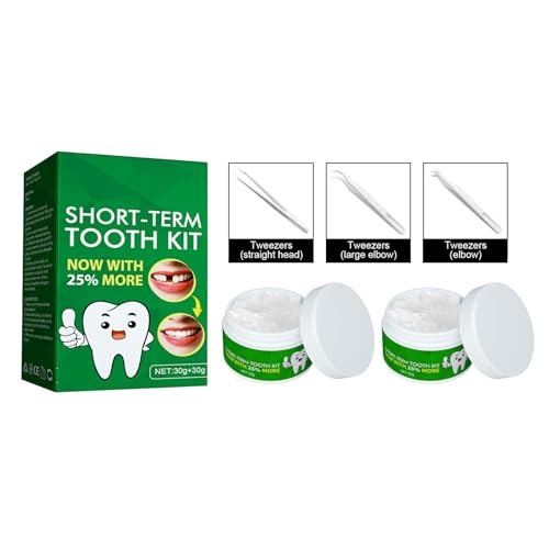 Temporary Temporäre Zahnreparaturset, Formbare Gefälschte Zähne Temporäres Fake Teeth Replacement Kit, Temporäre Zahnfüllung Reparatur Kit Für Temporäre Fixierung Füllung Fehlende Gebrochene Zähne Temporary Temporäre Zahnreparaturset, Formbare Gefälschte Zähne Temporäres Fake Teeth Replacement Kit, Temporäre Zahnfüllung Reparatur Kit Für Temporäre Fixierung Füllung Fehlende Gebrochene Zähne von Cynamus