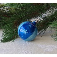 Vintage Weihnachtsschmuck Blau Gerippter Reflektor Vintage Weihnachtsschmuck Blau Gerippter Reflektor von CynthiasAttic