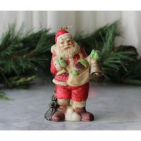 Weihnachtsmann Porzellan Ornament Tragetasche Spielzeug von CynthiasAttic