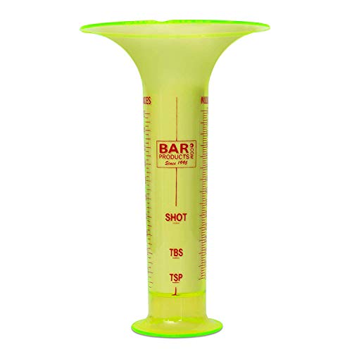 Cypress Sunrise Pour Tester für Mixer – Liquid Mess-Werkzeug w/1 Unze Shot Line und Messungen bis zu 2,5 oz (75 ml) – Passt in Streudose – Verwendung für Restaurant Bar Training und testen Kits von Cypress Sunrise