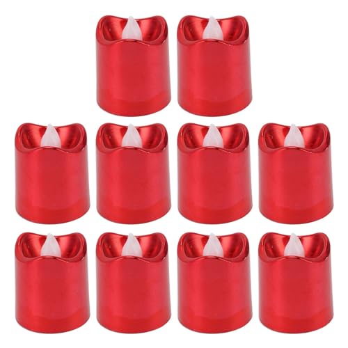 12 Stück Batteriebetriebene Kerzen, Rote Flackernde Flammenlose Kerzen, Flammenlose Kerzen, LED-Teelichter, Batteriebetrieben, Rote Teelichter Für Valentinstag, Feiertage, Party, Heimdekoration 12 Stück Batteriebetriebene Kerzen, Rote Flackernde Flammenlose Kerzen, Flammenlose Kerzen, LED-Teelichter, Batteriebetrieben, Rote Teelichter Für Valentinstag, Feiertage, Party, Heimdekoration von Cyrank