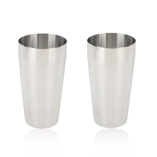2PCS Cocktail Shaker, 750ml Stainless Steel Martini Drink Mixer Milkshake Mixing Cup Metal Drinking Glasses for Bartending and Home Bar von Cyrank