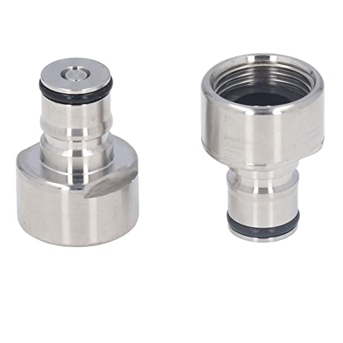 Ball Lock Conversion Kit, 5/8 FPT Keg Coupler Adapter Edelstahl Ball Lock Quick Disconnect Conversion Kit für A D S G Typ Bierfass Ball Lock Conversion Kit, 5/8 FPT Keg Coupler Adapter Edelstahl Ball Lock Quick Disconnect Conversion Kit für A D S G Typ Bierfass von Cyrank