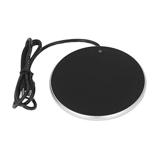 Coffee Mug Warmer, Beverage Heating Plate Candle Wax Cup Warmer 55°c Constant Temperature USB Coffee Accessories for Home Office Desk (Sliver) von Cyrank