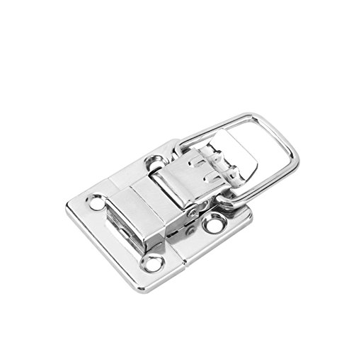 Cyrank 10 Stück Antik Kippriegel Holzkiste Gefederte Hasp Latch Catch Silber Verschluss Toggle Latch Catch für Brustkoffer Koffer von Cyrank
