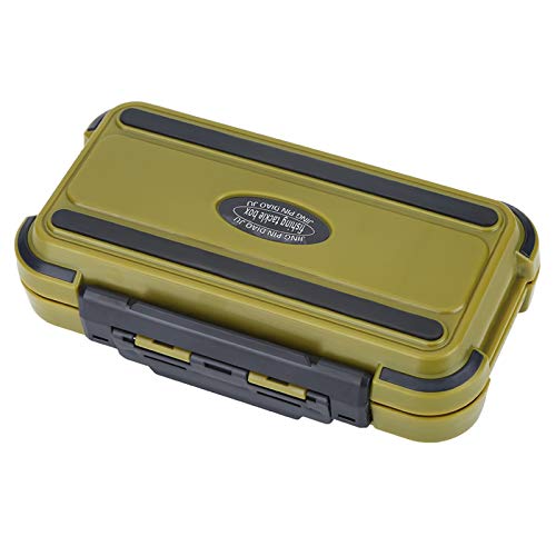 2Colors Angelköder Köder Tackle Box, Angel Tackle Boxen, Angelköder Box mit 24 Slots für Salzwasser- und Süßwasserfischen(Armeegrün) von Cyrank