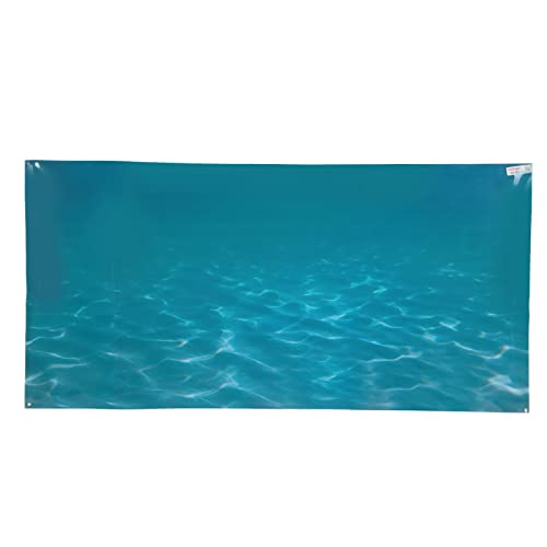 Cyrank Aquarium-Hintergrundbild, Aquarium-Hintergrund, Aquarium-Dekorationen, Bilder, PVC, selbstklebend, Aquarium-Unterwasser-Hintergrunddekoration(91 * 50cm) von Cyrank