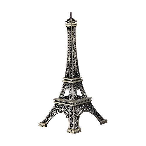 Cyrank Eiffelturm, Metall-Eiffelturm-Statue, Dekor, Zinklegierung, Pariser Eiffelturm, Sammlerfigur, Nachbildung des Französischen Eiffelturms Für Den Tisch(10CM) von Cyrank