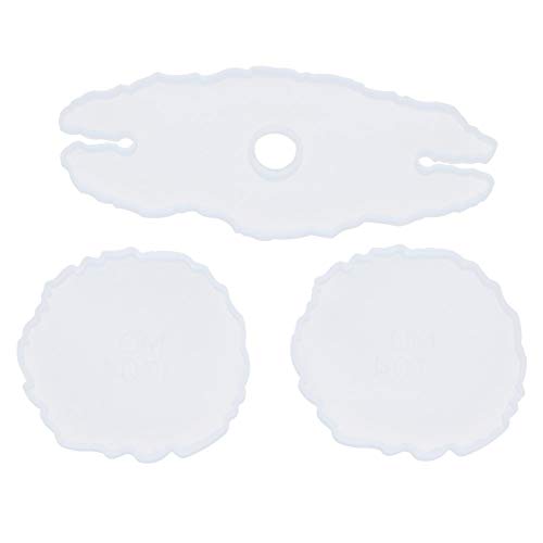 Cyrank Silikon-Harz-Formen, 3-teilige Weinglas-Halter-Silikon-Formen, Weinregal-Form, DIY-Kristall-Epoxy-Formen von Cyrank