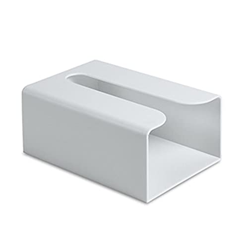 Cyrank Tissue-Box-Abdeckung, selbstklebend, an der Wand montiert, Kosmetiktuch-Box, Serviettenhalter, Spender für Tisch, Küchenschrank und Wand, nach Oben oder unten, unbedeckte Seite(Grau) von Cyrank