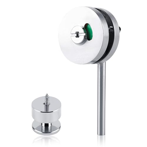 Cyrank WC Schloss Drehriegel, Drehknopf, Badezimmer Türschloss, Toilettenschloss, Riegelschloss Privacy Lock, Verriegelung und Hebel für die Anzeige der Privatsphäre, Wc Türschloss, WC Rosette von Cyrank