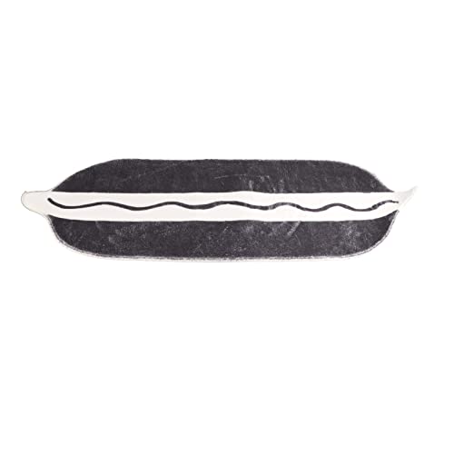 Cyrank Waschbarer Läufer-Teppich, Schwarz-weiß Karierter Läufer-Teppich, Rutschfester Küchenläufer, Teppiche Für Den Eingangsbereich, Für Den Innenbereich, Extra Lange(Schwarz-Weiß-Mousse) von Cyrank